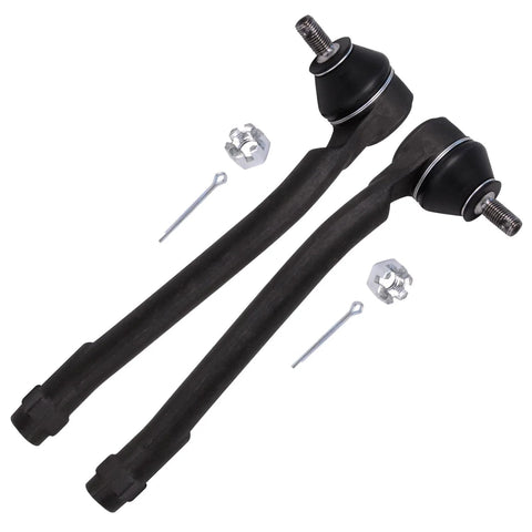 Front Steering Knuckles With Wheel Hub Bearings And Outer Tie Rod Ends Replacement Kit For 2007 2012 Hyundai Elantra With Four Wheel ABS DIY Ready OEM Quality Durable Performance outer tie rods