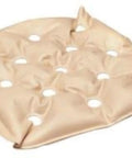 Cool Extended Care Waffle Seat Cushion For Back Soreness 19x19 Inch Valve Pad shown in beige, designed for comfort and airflow.
