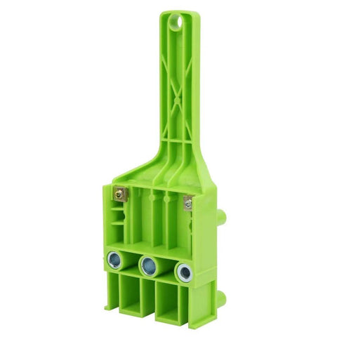 Woodworking Doweling Jig Kit For Precise 6mm 8mm And 10mm Holes 8 Piece Drill Guide Set tool in green plastic