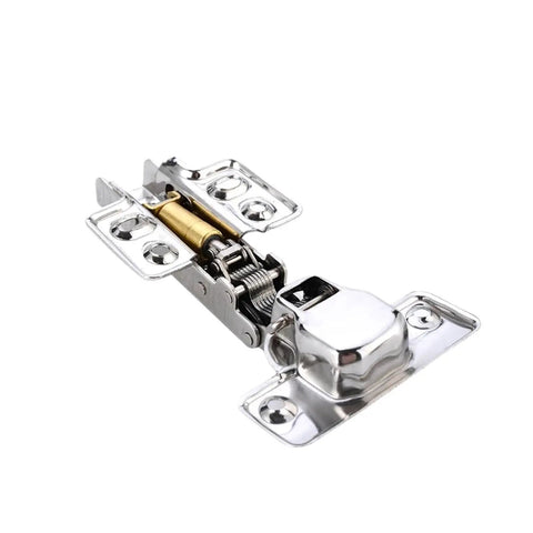 Stainless Steel Hydraulic Cabinet Door Hinges With Built In Buffer Core For Hassle Free Soft Close, close-up view