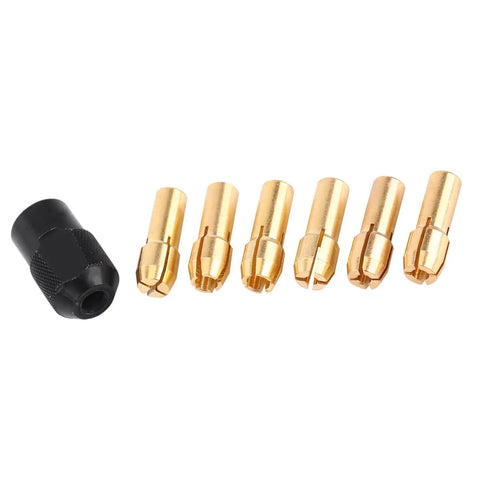 Premium High Performance Collet Chuck Sleeves Set With Multi Size Options Ranging From 1mm To 3.2mm And Easy Fit Black Cap.