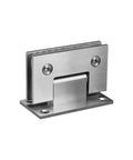 Heavy Duty Frameless Shower Door Hinges For Tempered Glass Doors Pro Grade Steel Pivot Pin shown from the side