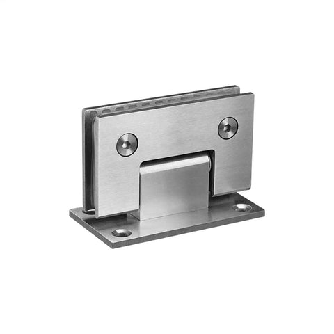 Heavy Duty Frameless Shower Door Hinges For Tempered Glass Doors Pro Grade Steel Pivot Pin shown from the side