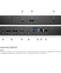 Rock Solid Dual Usb C Laptop Docking Station Slick Power Data Hub Plug And Play Setup Built For Smooth Daily Workflows connectivity options detailed view.