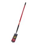 Beefy Heavy Duty Trench Shovel With 14 Gauge Steel Blade And Fiberglass 47 Inch Handle For Digging Narrow Trenches Opening And Clearing Tough Soil In Garden And Landscape Projects Made In USA