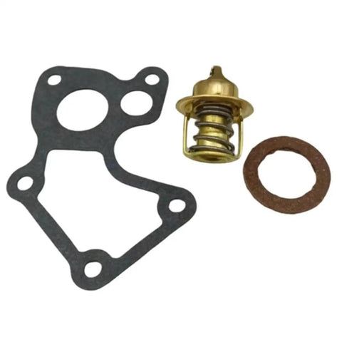 Heavy Duty 143 Degree Engine Thermostat Kit For 60 To 75 Hp Three Cylinder Outboards with gasket and seal ring.