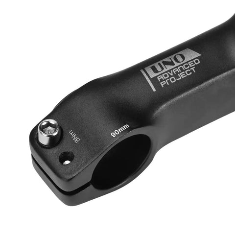 Lightweight 31.8mm MTB Handlebar Stem With -7 Degree Angled Rise Fits 31.8mm Bars And 28.6mm Steerer, 90mm length, side view