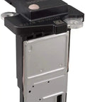 Mass Air Flow Sensor MAF0033 Replacement For Cars And Light Trucks Keep Your Ride Running Smooth OE Quality Performance Restores Drivability With Precise Air Readings And Built In Contaminant Bypass Port, showing front view with metal and plastic construction
