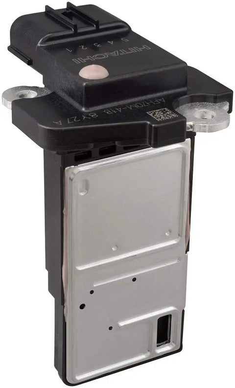 Mass Air Flow Sensor MAF0033 Replacement For Cars And Light Trucks Keep Your Ride Running Smooth OE Quality Performance Restores Drivability With Precise Air Readings And Built In Contaminant Bypass Port, showing front view with metal and plastic construction