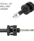 Four And A Quarter Inch Carbide Hole Saw With Arbor For Recessed Lights Pro Grade Tough As Nails Long Life Edge For Plaster