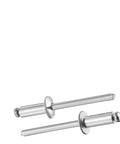 Aluminum Pop Rivets Kit With 70 Or 260 Pieces 12 Or 5 Size Blind Rivet Set Assorted Rivets close-up view showing rivet details