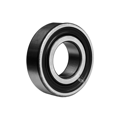 6305-2RS deep groove ball bearing, 25x62x17 mm, rubber-sealed (2RS), angled front view
