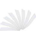 Archery Feather Fletching Set, 4 Inch Real Turkey Vanes For Hunting And Target Shooting, Right Wing 100 Percent Natural Feathers, White Color