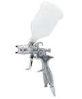 HVLP Gravity Feed Spray Gun For Auto And Home Garage Projects, Furniture, And Equipment Painting With 600 mL Cup