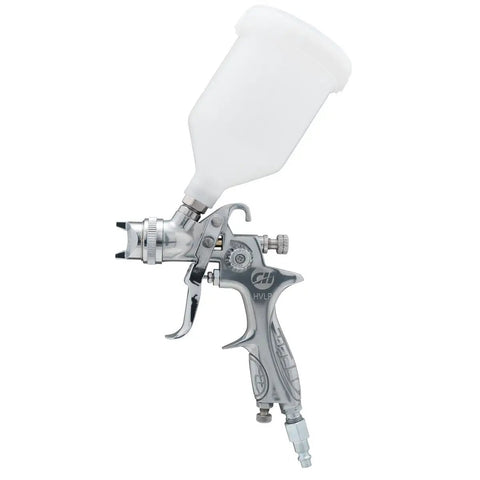 HVLP Gravity Feed Spray Gun For Auto And Home Garage Projects, Furniture, And Equipment Painting With 600 mL Cup