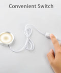 3D Printer LED Lamp Kit 001 with remote control and RGB color, USB powered 5V, shown with a convenient on/off switch