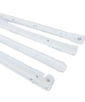 One Piece Drawer Runners Slides With Hidden Roller Bearing White Drawer Slides for smooth open and close, durable track