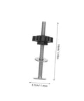 Heavy Duty Stainless Steel T Track Clamping Bolts Four Pack With Ergonomic Star Knobs Pro Woodworking Jig Hardware Sweet Locking Action No Nonsense Boss Level Shop Upgrade close-up of black ergonomic star knob and stainless steel bolt