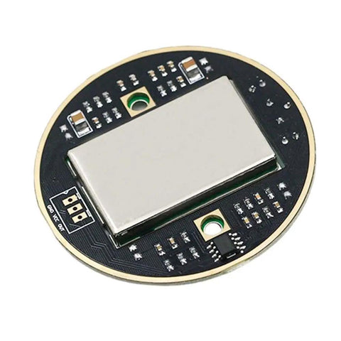 2 Pack Dope Microwave Motion Sensor Module For Auto Lighting And Security Detects Movement From 2 To 16 Meters 10.525 GHz High Sensitivity Low Power 5V 60mA Easy Install Durable PCB Sensor Kit round PCB microwave motion sensor module with metal shield