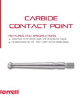 Carbide Contact Replacement For Precision Measuring Tools Pro And DIY Friendly Long Lasting 13 Sixteenth Inch Length Ball Diameter Point Zero Seven Eight Inch Ideal For Accurate Readouts PT23914 on white background
