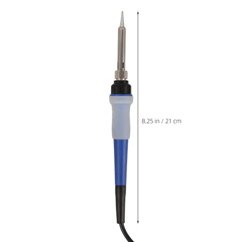 Heavy Duty Portable Soldering Iron Kit With Quick Heating Ceramic Core for Vehicle Welding Repair and Electric Car Fix-Ups with blue handle.
