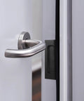 Two Pack Black Recessed Door Pull Handles For Cabinets, Drawers, Sliding Doors, Wardrobes, And Furniture Hardware, Hidden Grip Handles