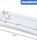 Inflatable Serving Bar Set With Three Pack Ice Bar For Buffet Keeps Food And Drinks Cold For Hours And Includes Drain Plug