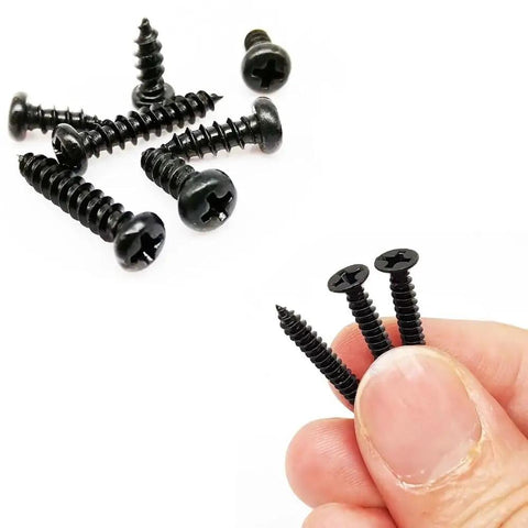 Heavy Duty Micro Self Tapping Screws Pan Head Carbon Steel Black Finish 1000 Pack For Laptop And Tech Repair Precision Fasteners M1 M2 in hand