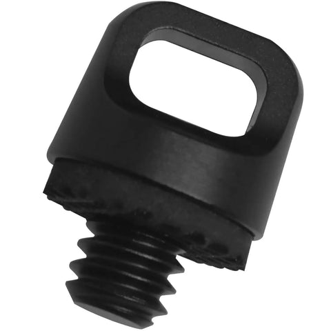 Set Of Two Quick Release Camera Strap Screws Featuring A 1/4 Inch Mount With Plush Rubber Buffers For A No Sweat Easy Snap On upgrade.