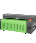 Compact Corrugated Carton Expander And Cutter For Recycling Waste Cardboard Into Dope Cushioning Packaging Material For Eco Friendly Protection And Efficient Cold Connection Shredding, green and gray machine