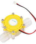 No-Fuss Micro Hydroelectric Generator For Off-Grid Power Quiet Water Turbine with yellow casing and 5V output