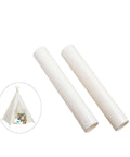 Two white plastic connectors for Three Piece Wood Pole Connectors for Canvas Kids Teepee Fits 0.76 Inch Joint Poles Inner Diameter 0.78 Inch Length 5.9 Inches Easy Replacement Durable Build