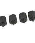 Heavy Duty 4 Pack Rubber Door Jamb Bumper Stops Kit Fits Ford Mark LT And Mariner Models To Stop Annoying Squeaks Prevent Body Damage With Tight Original Fitment For Smooth Car Door Operation. Four black rubber door jamb bumpers