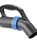 Dust Right Vacuum Attachments With Airflow Control Grip for woodworking, black polymer handle with blue valve, compatible with shop vacs