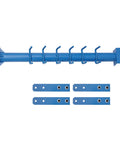 Heavy Duty Bead Roller blue mounting bracket with hooks, part of the manual beading tool with stand for sheet metal fabrication