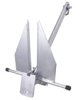 Portable Galvanized Fluke Style Anchor Kit With Seventy Five Foot Three Eighths Inch Nylon Rope, Six Point Five Foot Five Sixteenths Inch Chain, Two Five Sixteenths Inch Shackles, Ideal For Boats Sixteen To Twenty Six Feet, Great For River Currents displayed