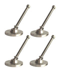 Heavy Duty Swivel Furniture Levelers M16 Adjustable Leg Base Set Of Four with solid metal design for stable tables and chairs.