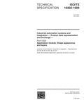Top ISO 10303-1009 2001 Standard Guide For Industrial Automation Systems And Integration Covering Shape Appearance Layers Plus Visual Attributes In Geometric Models cover page showing regulations for industrial automation.