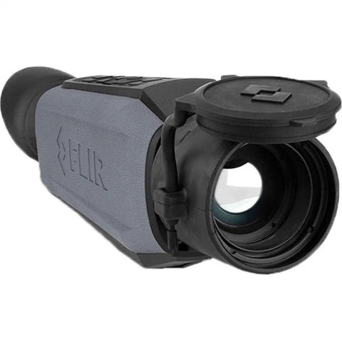 Scion OTM430 Outdoor Thermal Monocular 320x256 Thermal Imaging, 9Hz Refresh, cylindrical design with objective lens and cap.