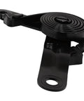 Two-piece black hood hinge set with torsion coil, left and right for Chevy Silverado 1500/Sierra 1500 (14-18/19).