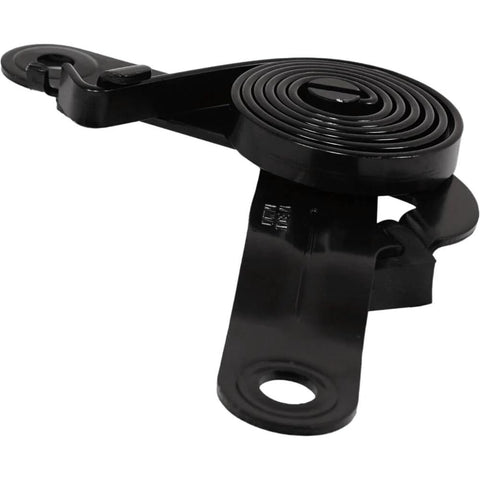 Two-piece black hood hinge set with torsion coil, left and right for Chevy Silverado 1500/Sierra 1500 (14-18/19).