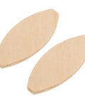 Two beech wood biscuits, 56x23x4mm, for 100 Pack Beech Wood Biscuits Size 20, Sturdy Solid Wood For Clean, Tight Joints, DIY Friendly