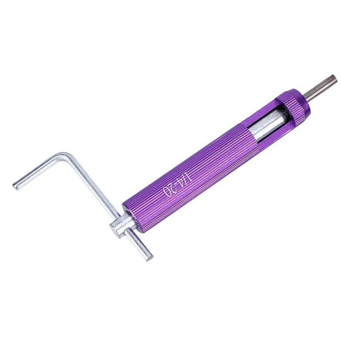 Thread Repair Insert Kit 4 20 UNC System 12 Pack Wire Screw Sleeve Pro Grade Heavy Duty tool with purple handle