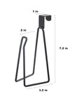 Over The Tank Toilet Paper Holder Stand, Sturdy Metal Tissue Roll Dispenser For Bathroom Storage, Space Saving, Black Finish