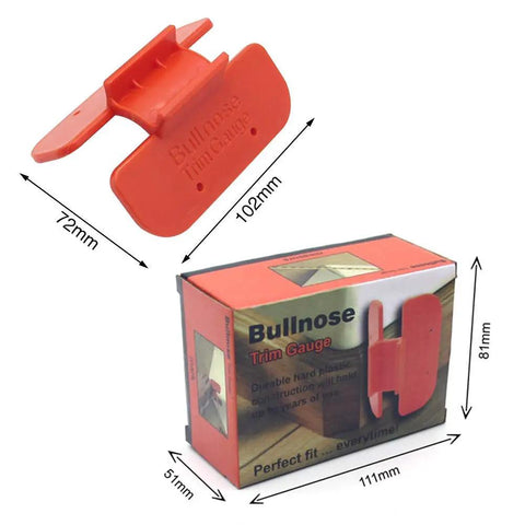 Heavy Duty Bullnose Corner Trim Gauge Dead On Woodworking Marking Jig For Spot On Drywall Crown Base Molding Layouts Tough Abs Plastic, 102x72mm