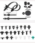 845 Piece Bumper Clip Set For Camry VIII XV70 2017 2023 Durable Retainers For Door Panels And Upholstery Fasteners Kit With Tough Remover For Quick Fix And Easy Car Trim Repairs, assorted black plastic clips