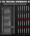 Top Tier 31 In 1 Precision Screwdriver Set Featuring Slick Magnetic Bits And Pry Tools Foolproof Electronics Repair Kit Laptops Glasses Jewelry Fix Sweet Nifty Kit with various driver bits.