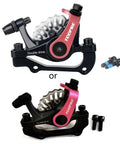 Beast Mode Mountain Bike Front Disc Brake Kit With Twin Piston Mechanical Caliper and Machined Aluminum Body Built Tough For Electric Bikes Knocking Out Rough Stops Smoothly, featuring dual calipers.
