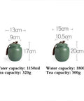 Vintage Chinese Ceramic Tea Canister Airtight Kitchen Storage Jar, 1150ml, 320g for coffee, tea, spices, dishwasher safe.