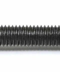 Close-up view of a Five Pack M8 x 125mm Hex Socket Flat Head Cap Screw, Stainless Steel 304, Black Oxide Finish, partially threaded